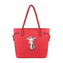 Load image into Gallery viewer, Moozer Clover Canvas Tote Bag (Model 1661)
