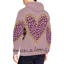 Load image into Gallery viewer, Peace Love Fall All Over Print Hoodie for Unisex (USA Size) (Model H13)