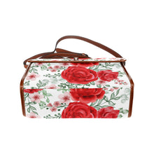 Load image into Gallery viewer, Rose Waterproof Canvas Bag-Brown (All Over Print) (Model 1641)