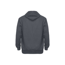Load image into Gallery viewer, Black cat Fleece Hoodie w/ White Lining Hood (Model H55)
