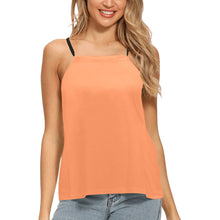 Load image into Gallery viewer, Cinema Orange Loose Fit Halter Neck Top (Model T68)