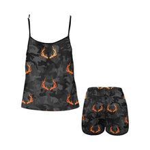 Load image into Gallery viewer, Deer Women's Spaghetti Strap Short Pajama Set