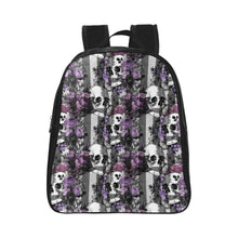 Load image into Gallery viewer, Goth Purple School Backpack (Model 1601)(Small)