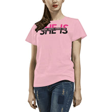 Load image into Gallery viewer, She is All Over Print T-Shirt for Women (USA Size) (Model T40)