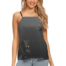 Load image into Gallery viewer, Triangles Loose Fit Halter Neck Top (Model T68)