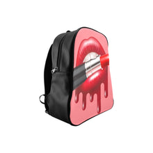 Load image into Gallery viewer, Lipstick Red School Backpack (Model 1601)(Small)