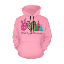 Load image into Gallery viewer, Peace love more All Over Print Hoodie for unisex (USA Size) (Model H13)