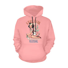 Load image into Gallery viewer, RETRO GIRL All Over Print Hoodie Unisex (USA Size) (Model H13)
