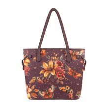 Load image into Gallery viewer, Floral Clover Canvas Tote Bag (Model 1661)
