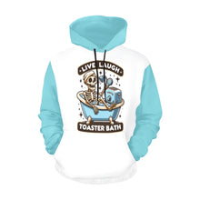 Load image into Gallery viewer, Live Laugh Toaster Bath All Over Print Hoodie Unisex (USA Size) (Model H13)
