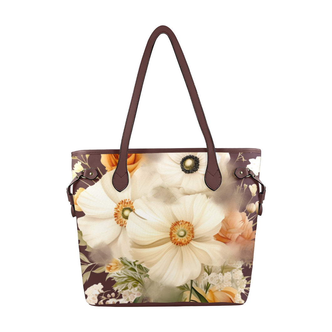 Florals Clover Canvas Tote Bag (Model 1661)