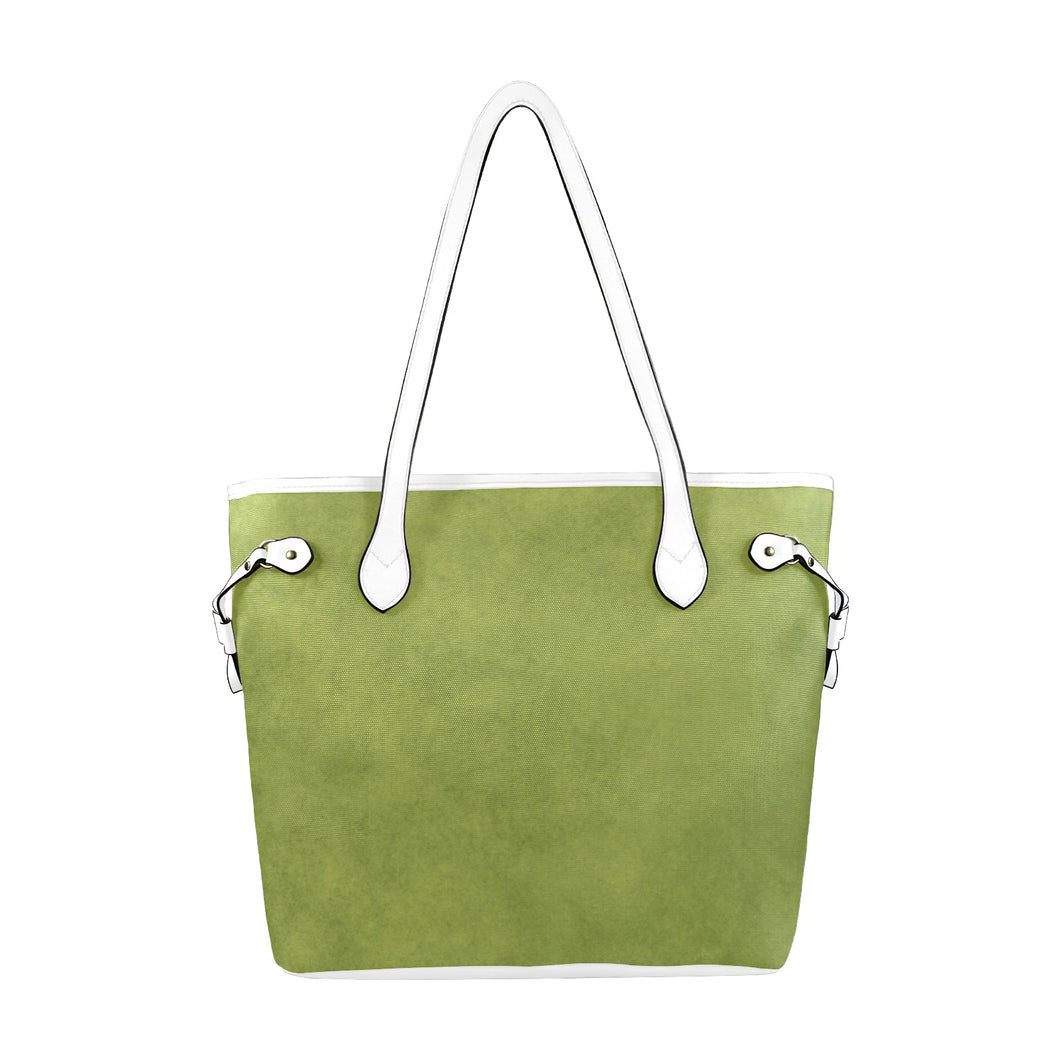 Golden Autumn Clover Canvas Tote Bag (Model 1661)