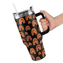 Load image into Gallery viewer, Orange 1 40oz Tumbler with Black Handle
