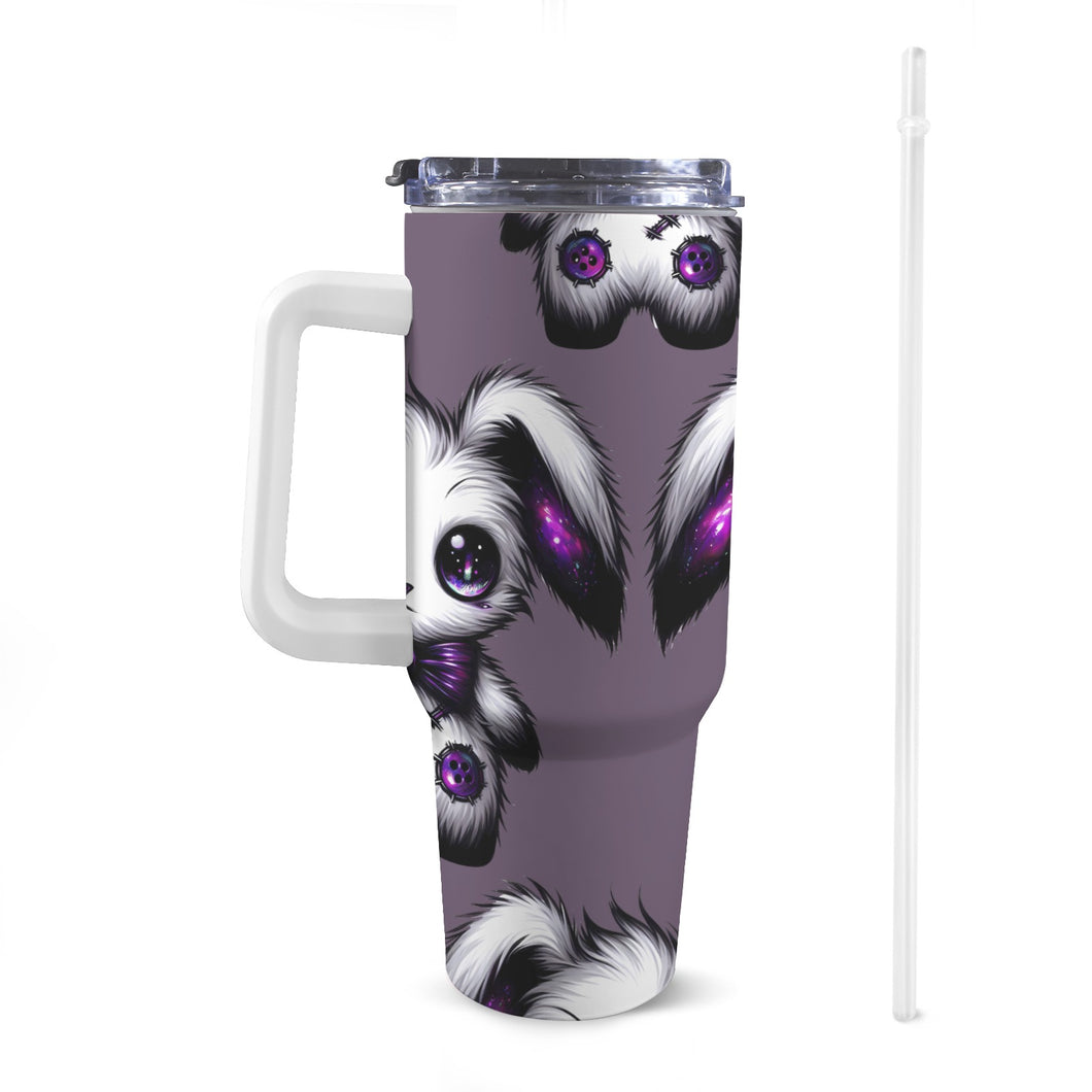 Gothic cute 3 40oz Tumbler with White Handle