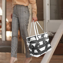 Load image into Gallery viewer, Bows Clover Canvas Tote Bag (Model 1661)
