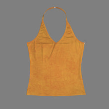 Load image into Gallery viewer, Golden  Women&#39;s V-Neck Halter Top (Model T83)
