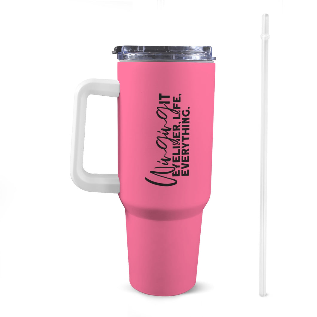 Winging It 40oz Tumbler with White Handle