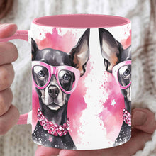 Load image into Gallery viewer, Cool Doggo Pink Inner Color Mug (11oz)
