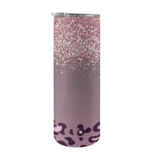 Load image into Gallery viewer, Purple Animal 20oz Tall Skinny Tumbler with Lid and Straw
