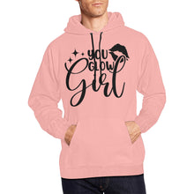 Load image into Gallery viewer, You Glow Girl All Over Print Hoodie for unisex (USA Size) (Model H13)
