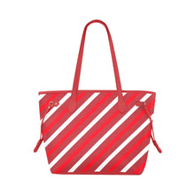 Load image into Gallery viewer, Red Stripes Clover Canvas Tote Bag (Model 1661)
