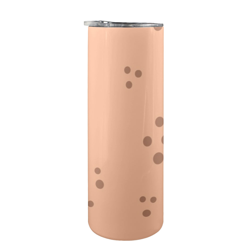 Peach Fuzz Sip 20oz Tall Skinny Tumbler with Lid and Straw