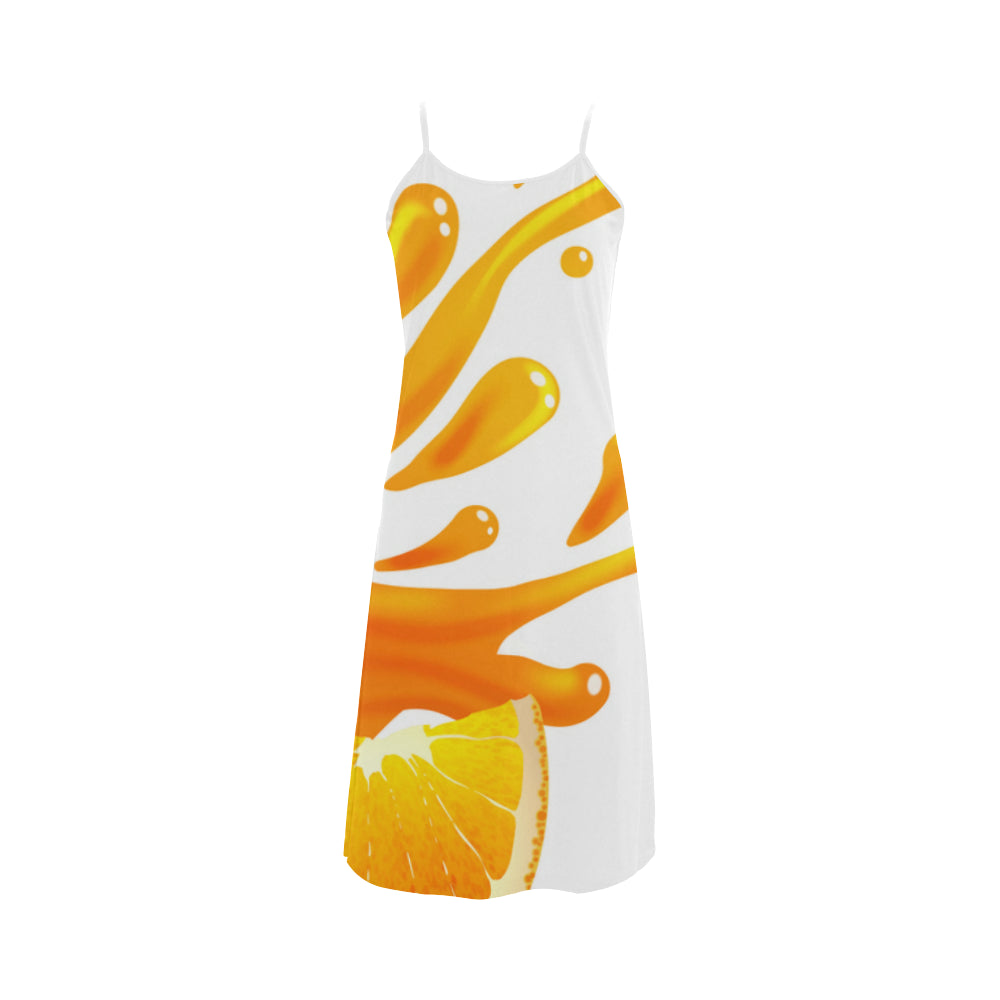 OIUG6U0 Orange Alcestis Slip Dress (Model D05)