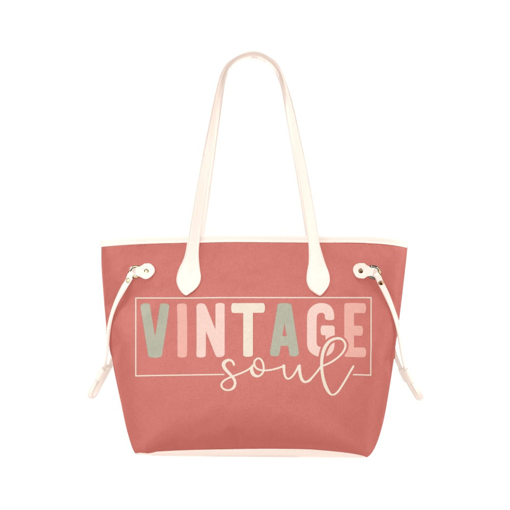 Vintage Soul Clover Canvas Tote Bag (Model 1661)