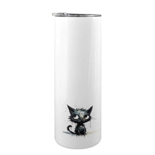 Load image into Gallery viewer, Kitty 20oz Tall Skinny Tumbler with Lid and Straw
