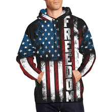 Load image into Gallery viewer, Freedom All Over Print Hoodie for unisex (USA Size) (Model H13)
