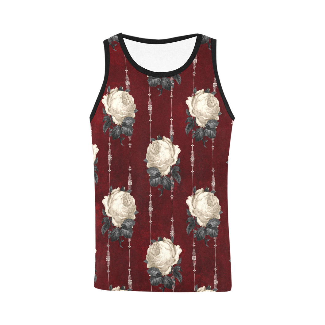 Roses All Over Print Tank Top for Men's Cut (Model T43)