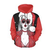 Load image into Gallery viewer, Ho Ho Ho All Over Print Hoodie for Unisex  (USA Size) (Model H13)
