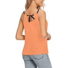 Load image into Gallery viewer, Cinema Orange Loose Fit Halter Neck Top (Model T68)
