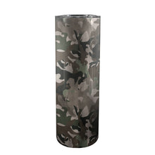 Load image into Gallery viewer, Camo 20oz Tall Skinny Tumbler with Lid and Straw
