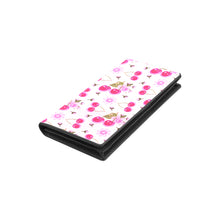 Load image into Gallery viewer, Pink Cherry Wallet Women&#39;s Leather Wallet (Model 1611)
