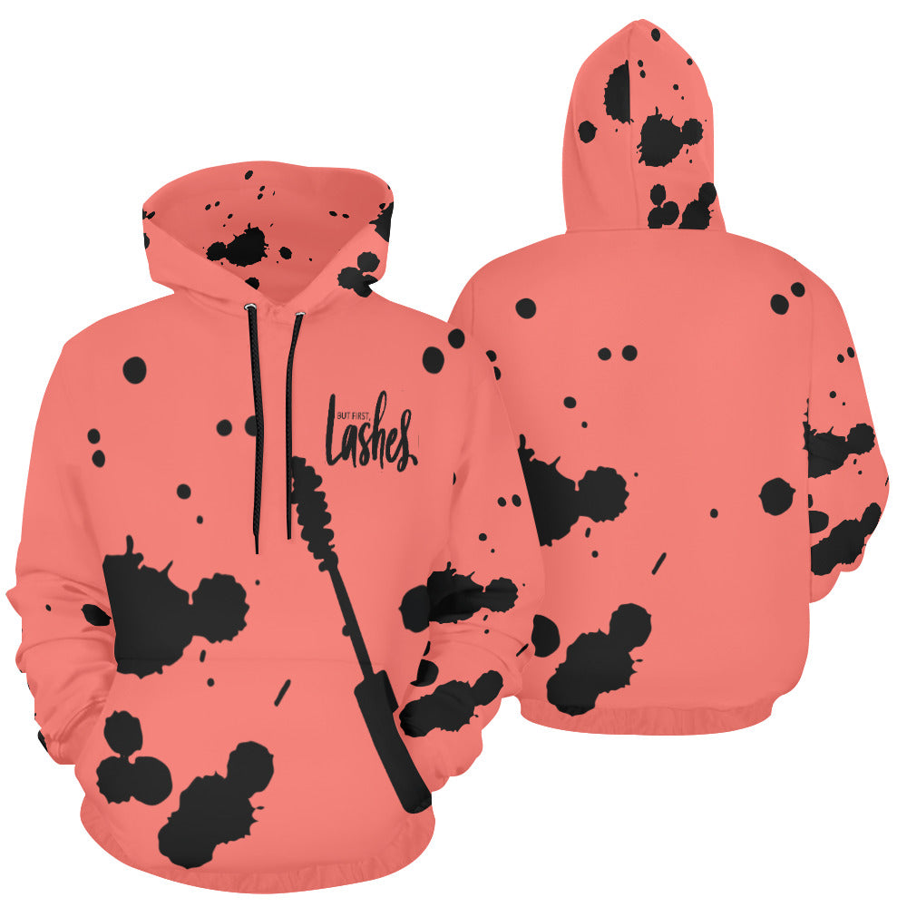 Lashes First All Over Print Hoodie for unisex (USA Size) (Model H13)