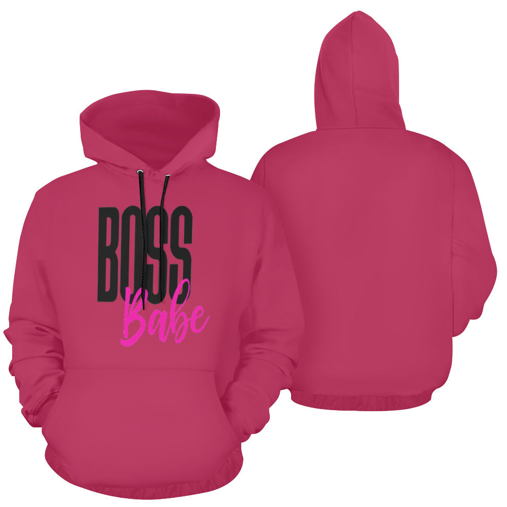 BossBabe All Over Print Hoodie for Unisex (USA Size) (Model H13)