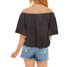 Load image into Gallery viewer, VAMP Rom Off Shoulder Knot Front Blouse (Model T71)
