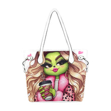 Load image into Gallery viewer, Green girl coffee Clover Canvas Tote Bag (Model 1661)
