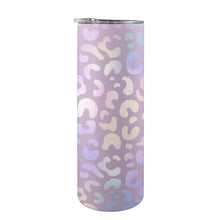 Load image into Gallery viewer, Animal iridescent 20oz Tall Skinny Tumbler with Lid and Straw
