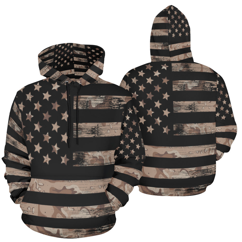 USA All Over Print Hoodie for Unisex  (USA Size) (Model H13)