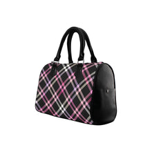 Load image into Gallery viewer, Pink Plaid Boston Handbag (Model 1621)
