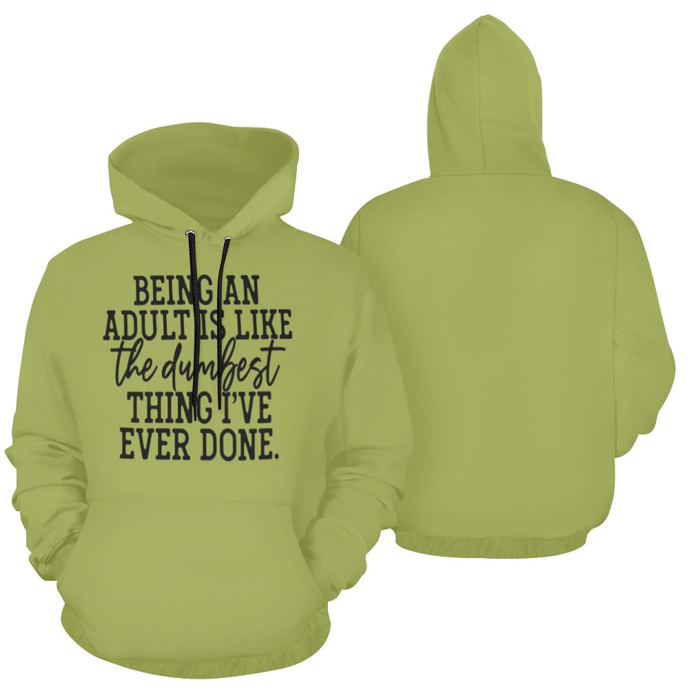 Being An Adult All Over Print Hoodie Unisex (USA Size) (Model H13)