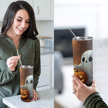 Load image into Gallery viewer, Boo 20oz Tall Skinny Tumbler with Lid and Straw
