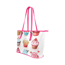 Load image into Gallery viewer, 8_Cupcakes1-01 Leather Tote Bag/Large (Model 1651)
