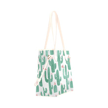 Load image into Gallery viewer, Cactus Clover Canvas Tote Bag (Model 1661)
