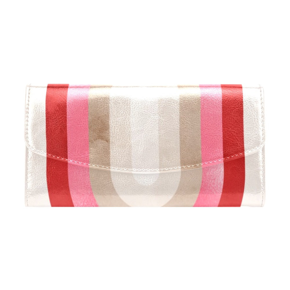 Red Rainbow Women's Flap Wallet (Model 1707)