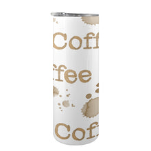 Load image into Gallery viewer, Coffee 20oz Tall Skinny Tumbler with Lid and Straw
