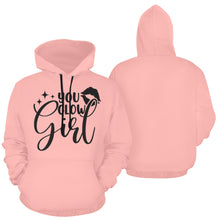 Load image into Gallery viewer, You Glow Girl All Over Print Hoodie for unisex (USA Size) (Model H13)
