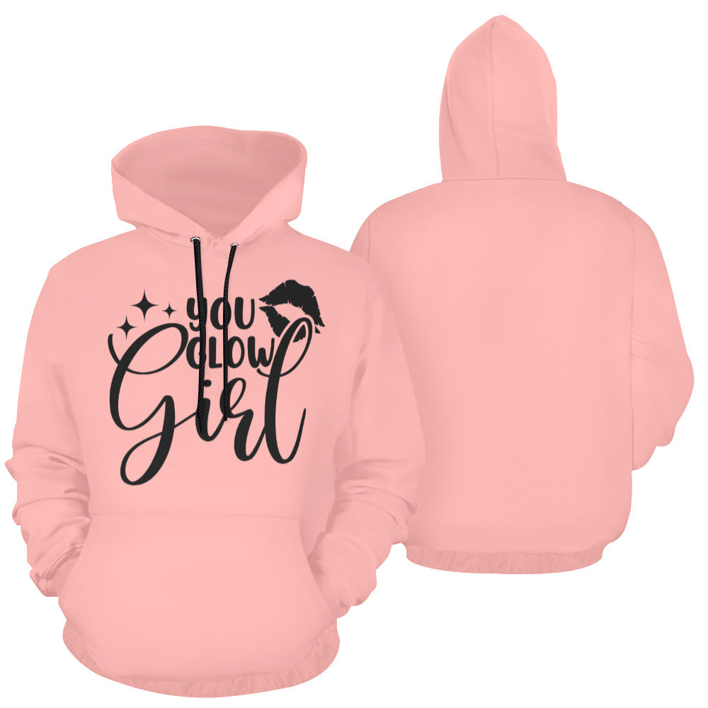 You Glow Girl All Over Print Hoodie for unisex (USA Size) (Model H13)